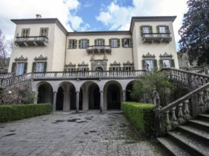 facciata della villa